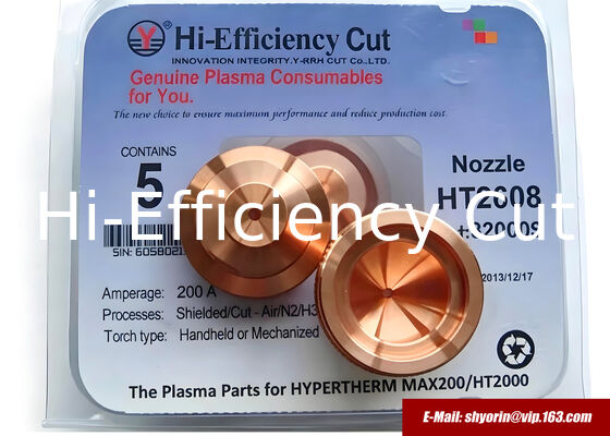 КИТАЙ 020608,120259,020611 сопла для HYPERTHERM MAX200/HYSpeed HT2000 поставщик