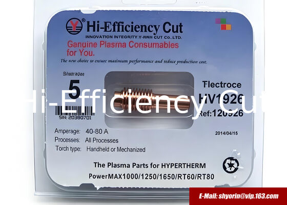 120926 electrode for HYPERTHERM Powermax 1000/1250/1650. поставщик
